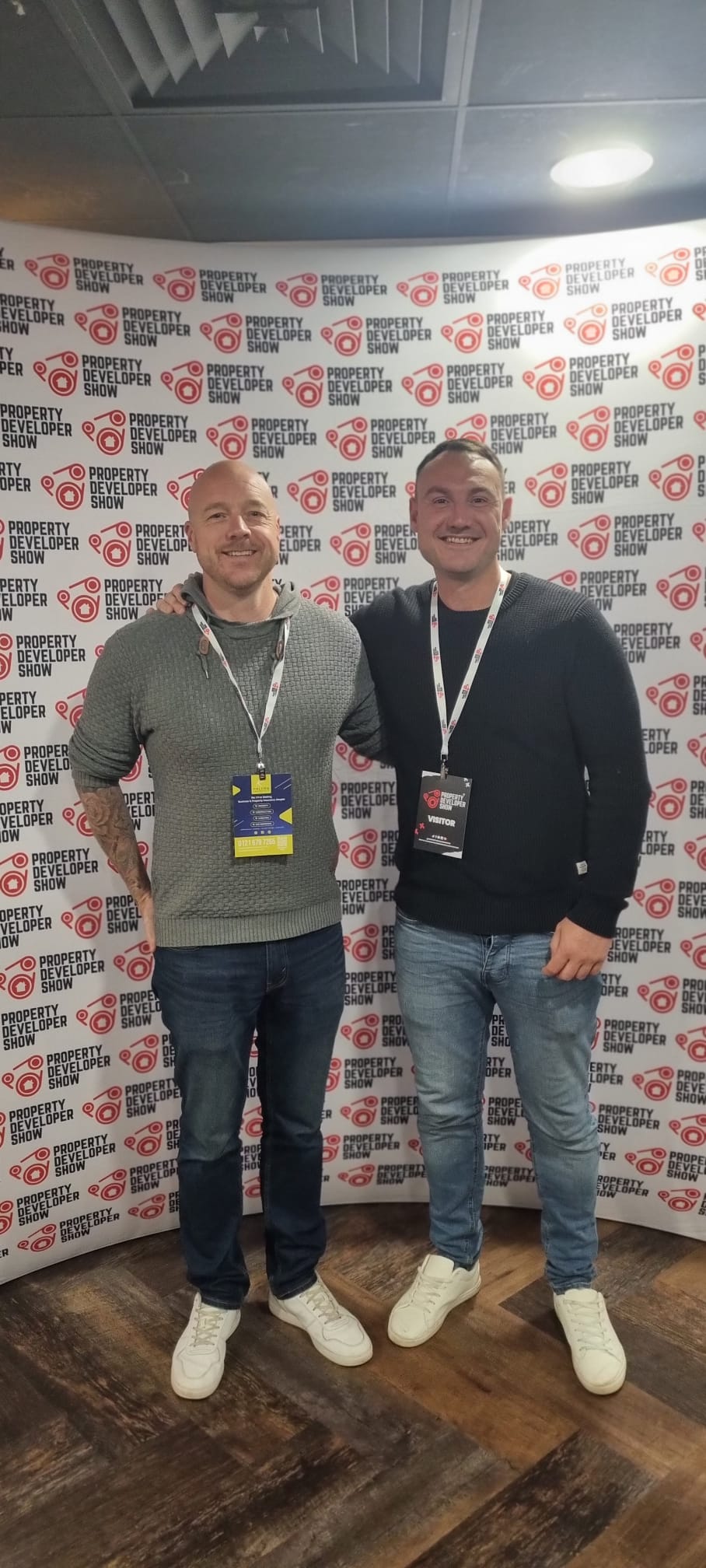 Chris Mortimer on the left and Colin Straker on the right at the Property Developer Show